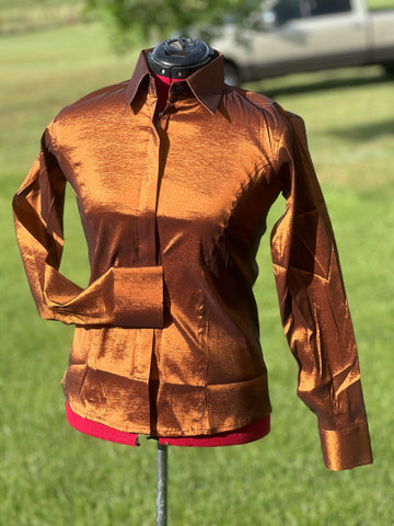 Taffeta Show Shirt - Copper/Bronze