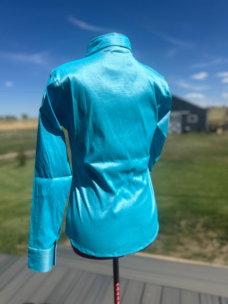 Taffeta Show Shirt - Lite Turquoise/Electric Blue (#40)