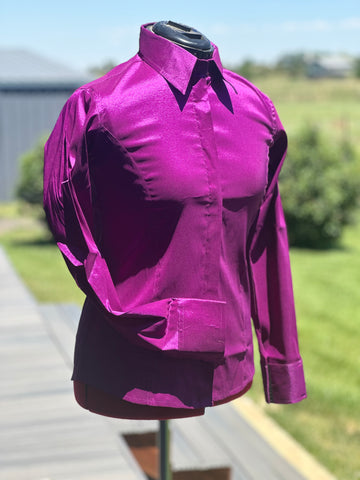 Taffeta Show Shirt - Fuschia