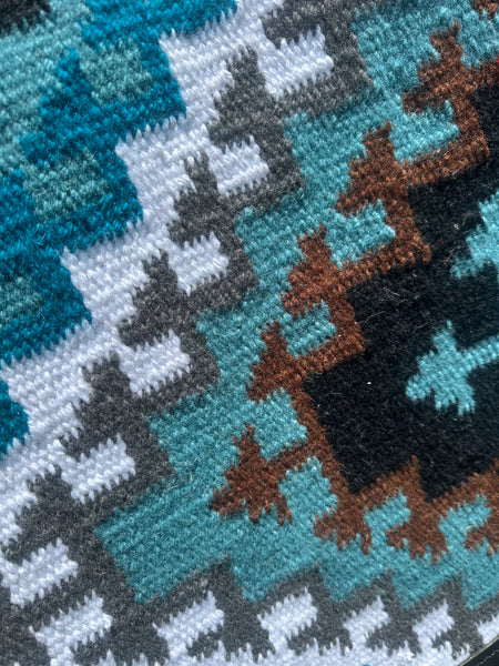 “Turn Back” - Black base w/Turquoise tones