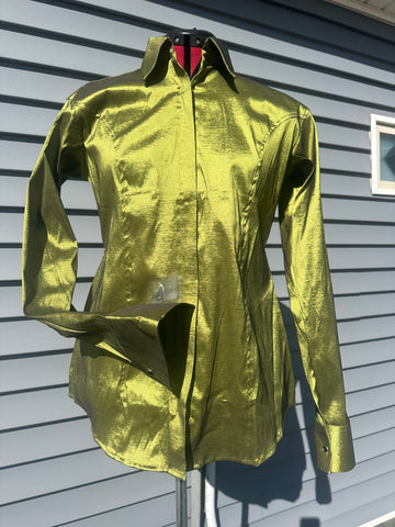 Taffeta Show Shirt - Moss Green