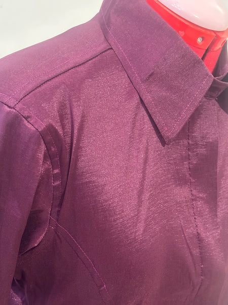 Taffeta Show Shirt - Wine (#53)
