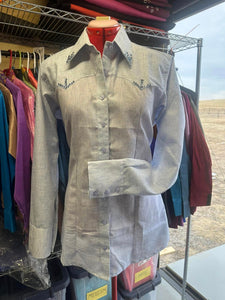 Ranch Style Show Shirt - Lite Blue