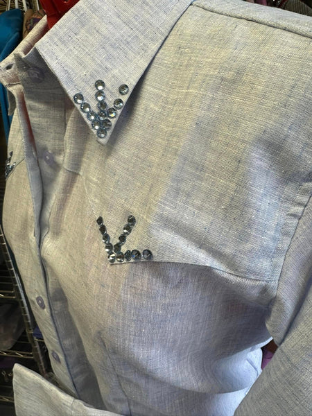 Ranch Style Show Shirt - Lite Blue